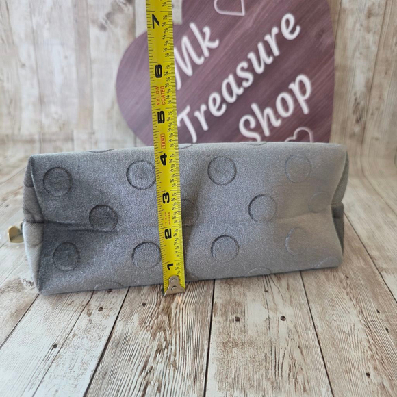 Kate Spade Gray Polka Dot Makeup Bag/Cosmetic Pouch - Picture 5 of 7